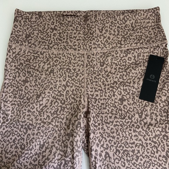 Mono B Women's XL Gold Foil Leopard Print Sports Bra & Leggings Set NEW Curvy‎ - Picture 4 of 10